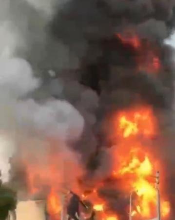 救援現(xiàn)場。